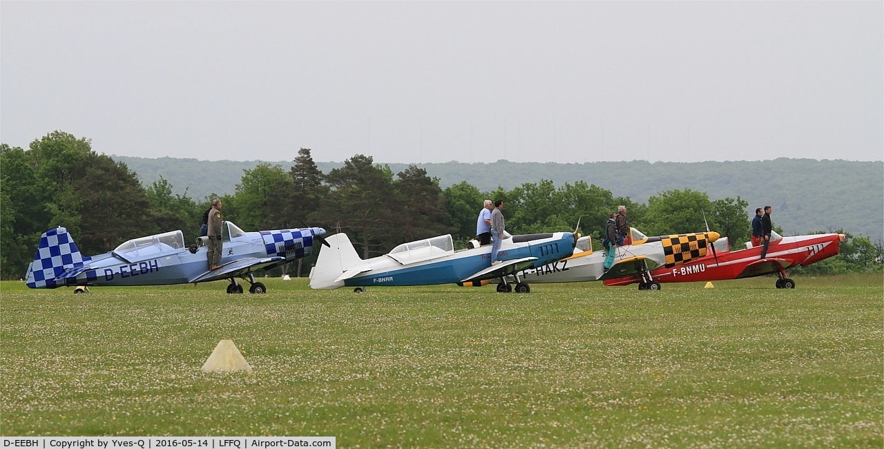 D-EEBH, Zlin Z-526F Trener Master C/N 1068, Tribute to Marc Léon Mathis, La Ferté-Alais airfield (LFFQ) Air show 2016