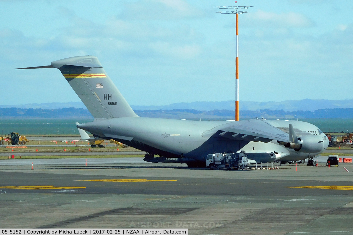05-5152, 2005 Boeing C-17A Globemaster III C/N F-159/P-152, At Auckland