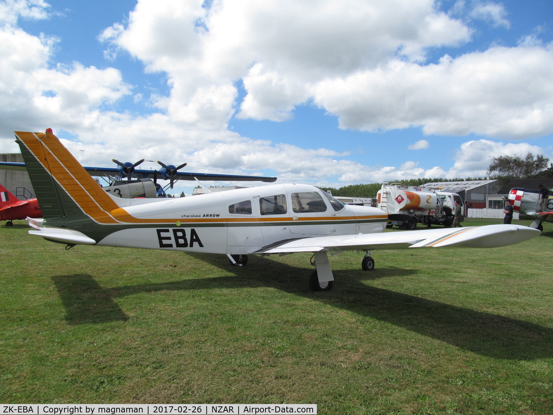 ZK-EBA, Piper Piper PA-28R-200 Cherokee Arrow C/N 28R-7535101, at amz