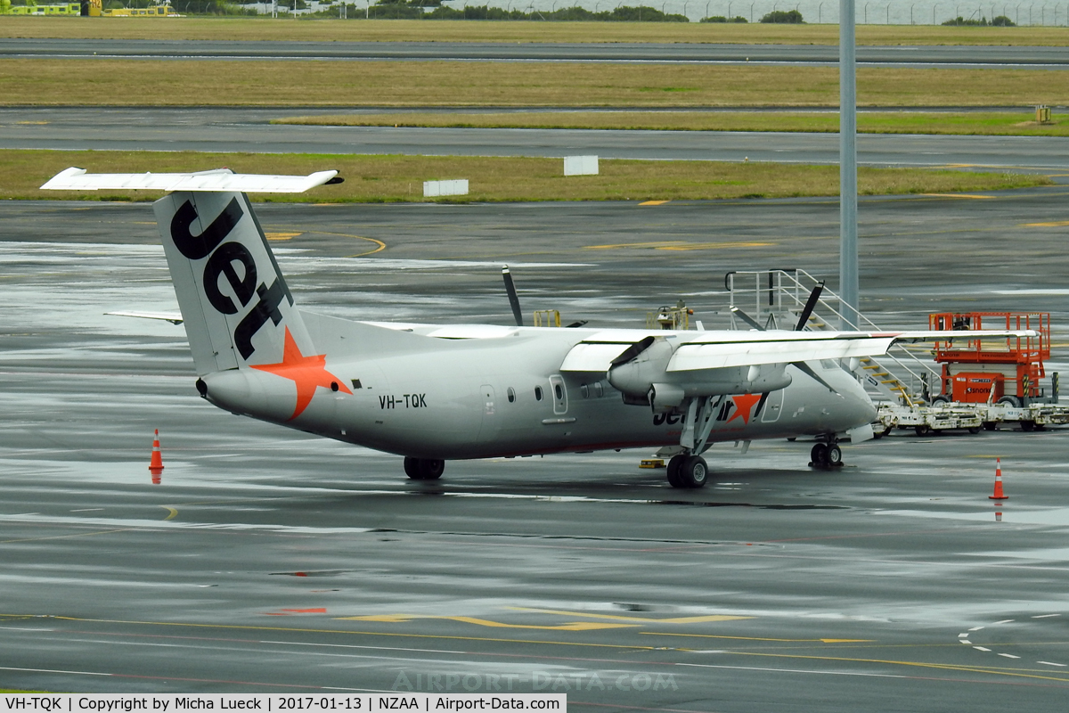 VH-TQK, 2004 De Havilland Canada DHC-8-315Q Dash 8 C/N 600, At Auckland