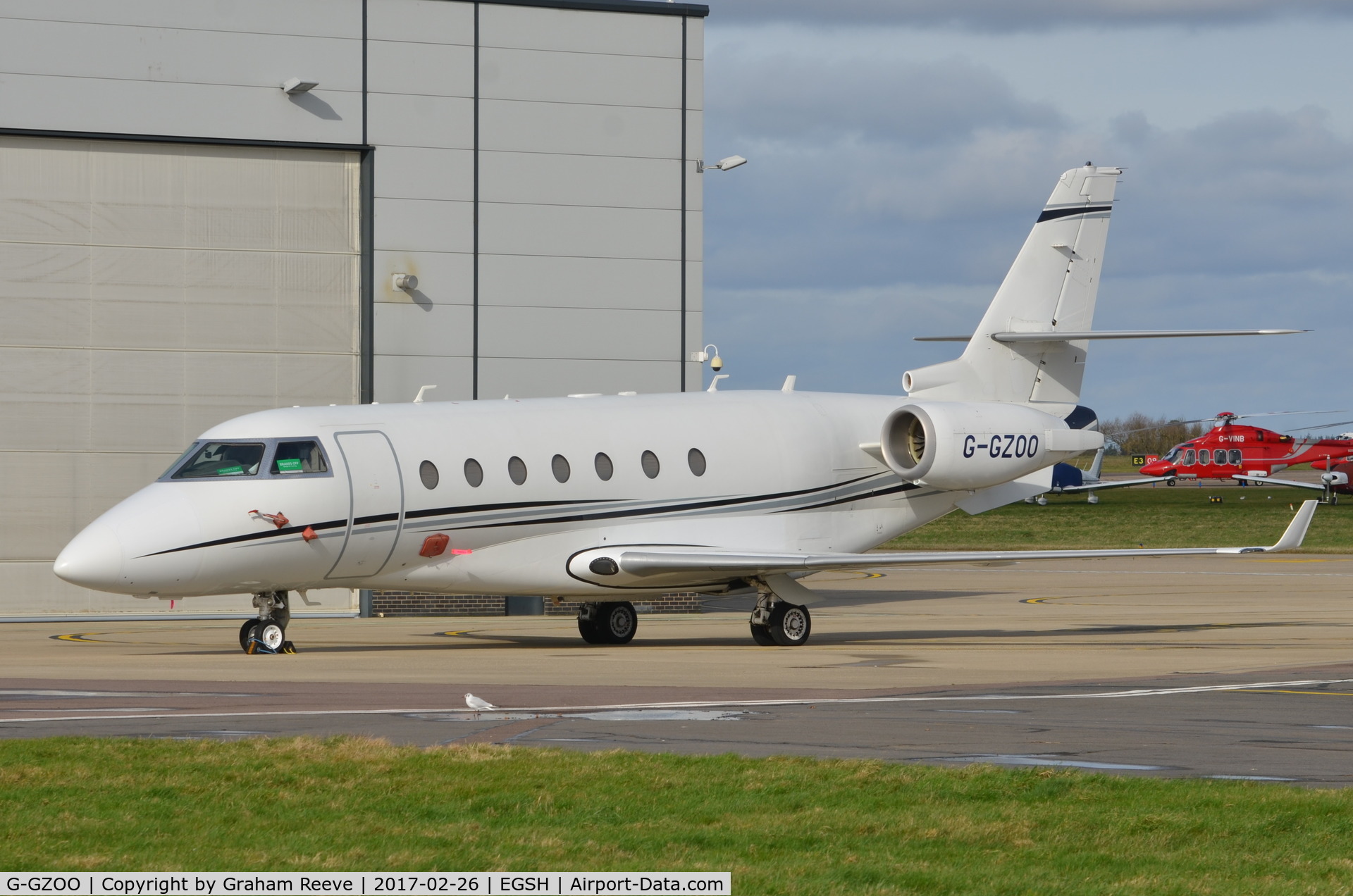 G-GZOO, 2009 Gulfstream Aerospace G200 C/N 224, Parked at Norwich.