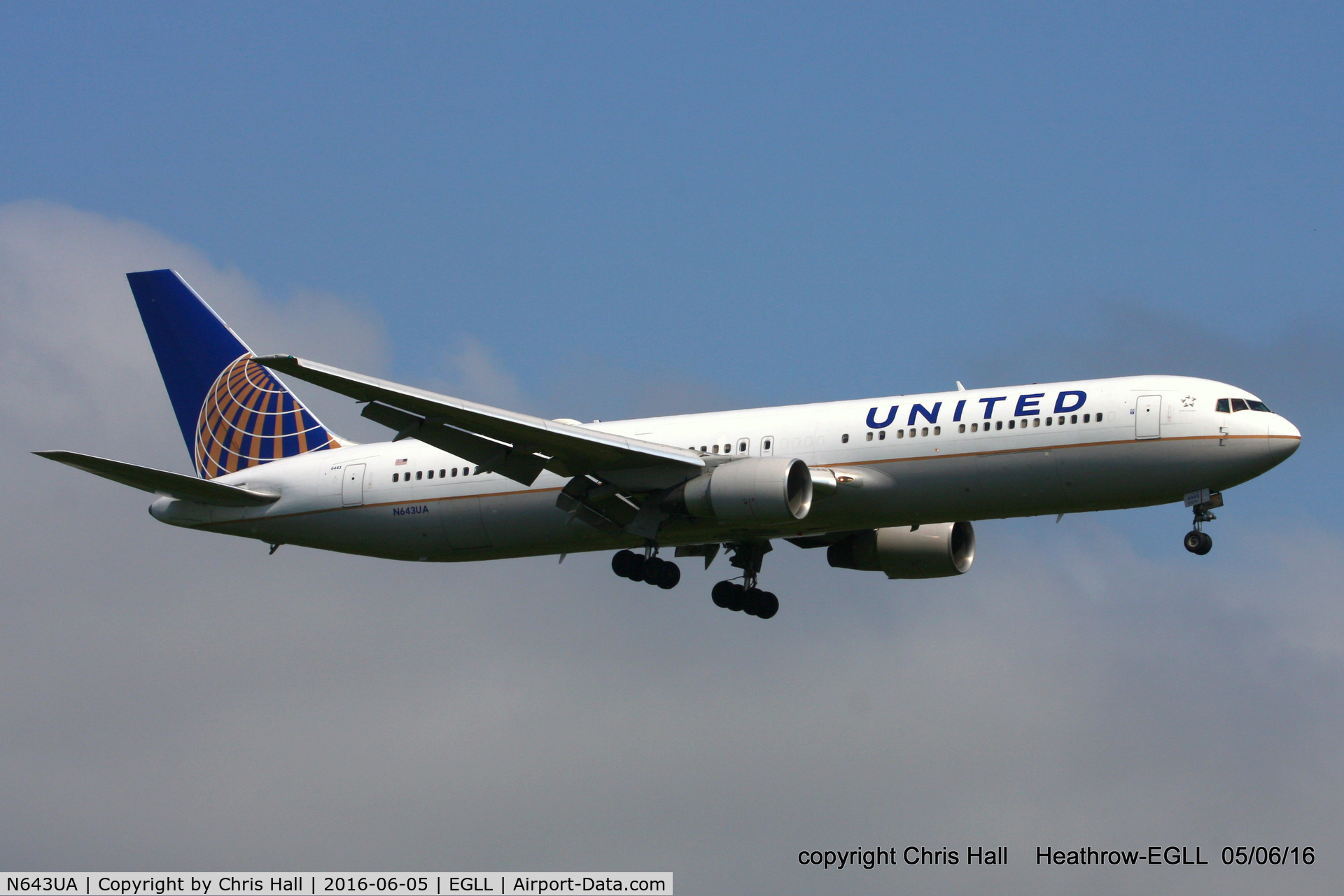 N643UA, 1991 Boeing 767-322/ER C/N 25093, United