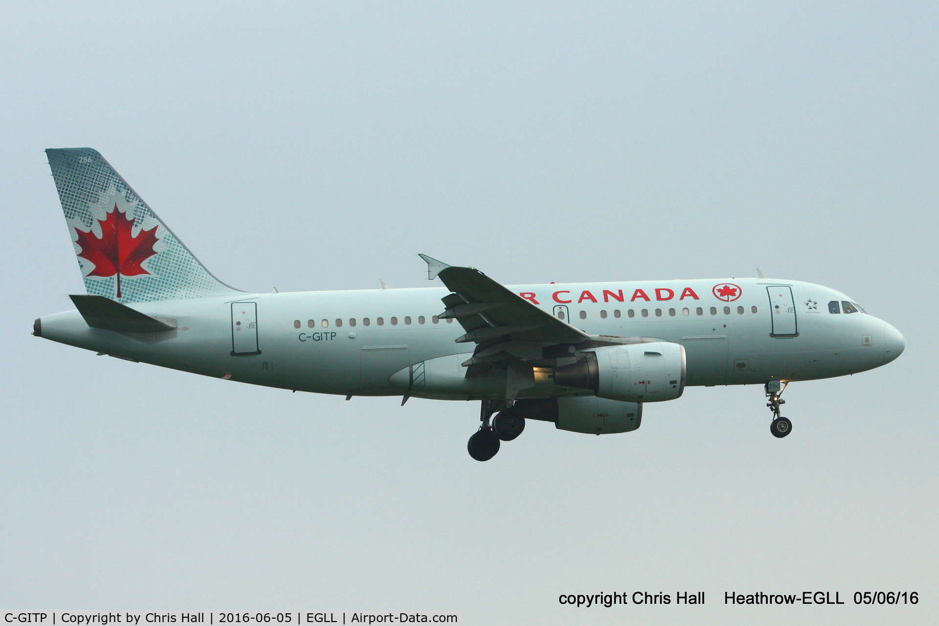 C-GITP, 2001 Airbus A319-112 C/N 1562, Air Canada
