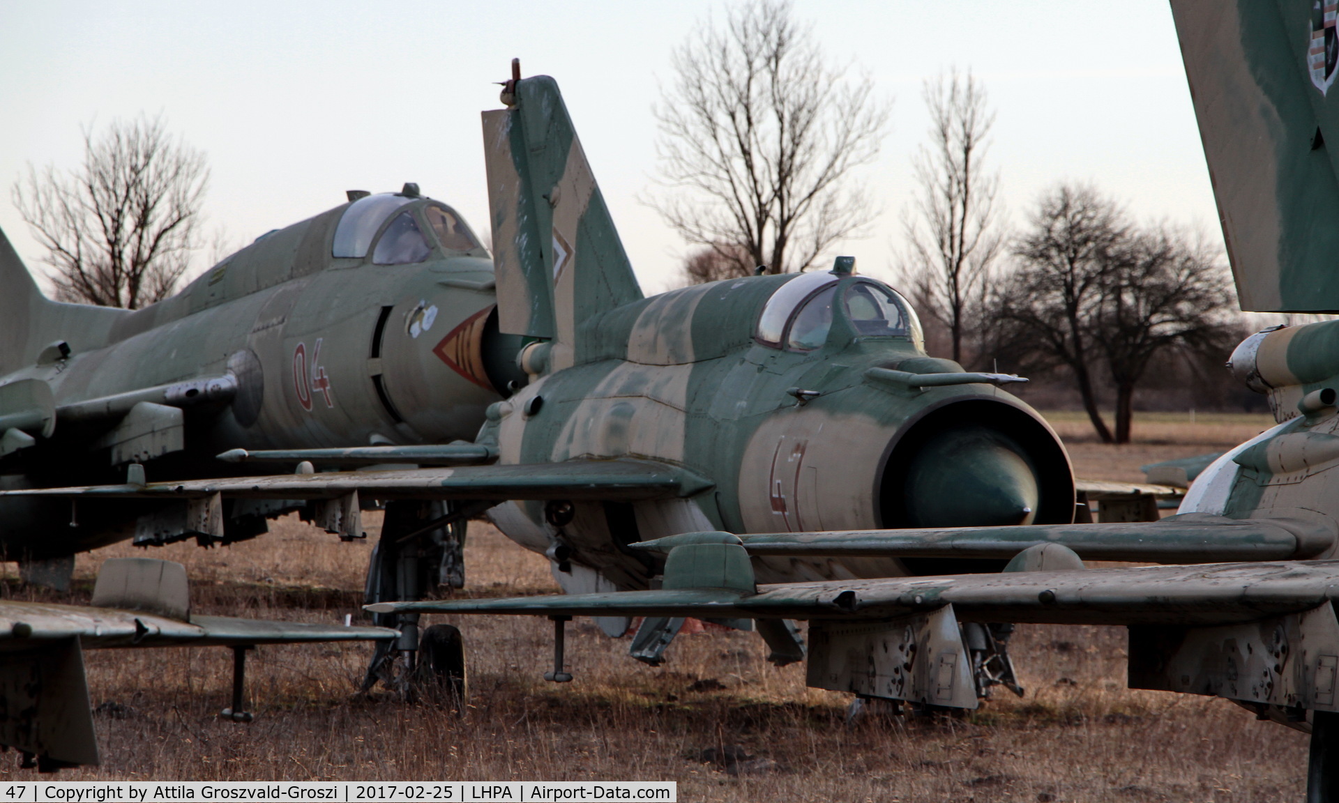 47, 1979 Mikoyan-Gurevich MiG-21bis 75AP C/N 75077813, Pápa stored off-site airport, Hungary