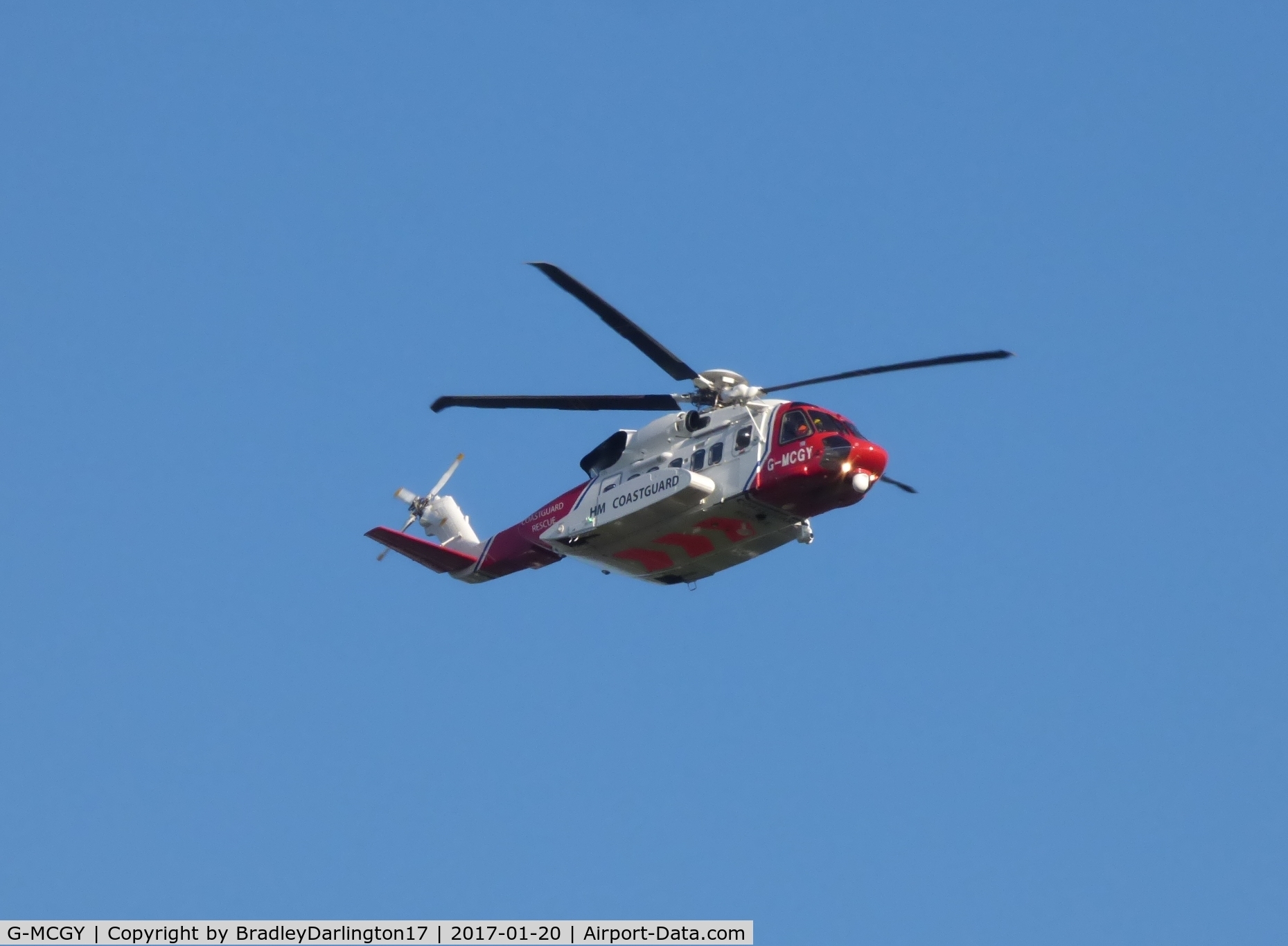 G-MCGY, 2014 Sikorsky S-92A C/N 920257, Coastguard Helicopter on route to derriford hospital