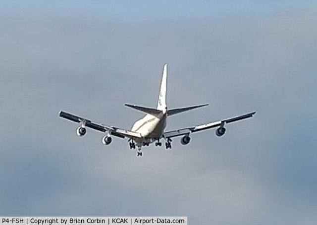 P4-FSH, 1980 Boeing 747SP-31 C/N 21963, On approach to KCAK 02-28-2017
