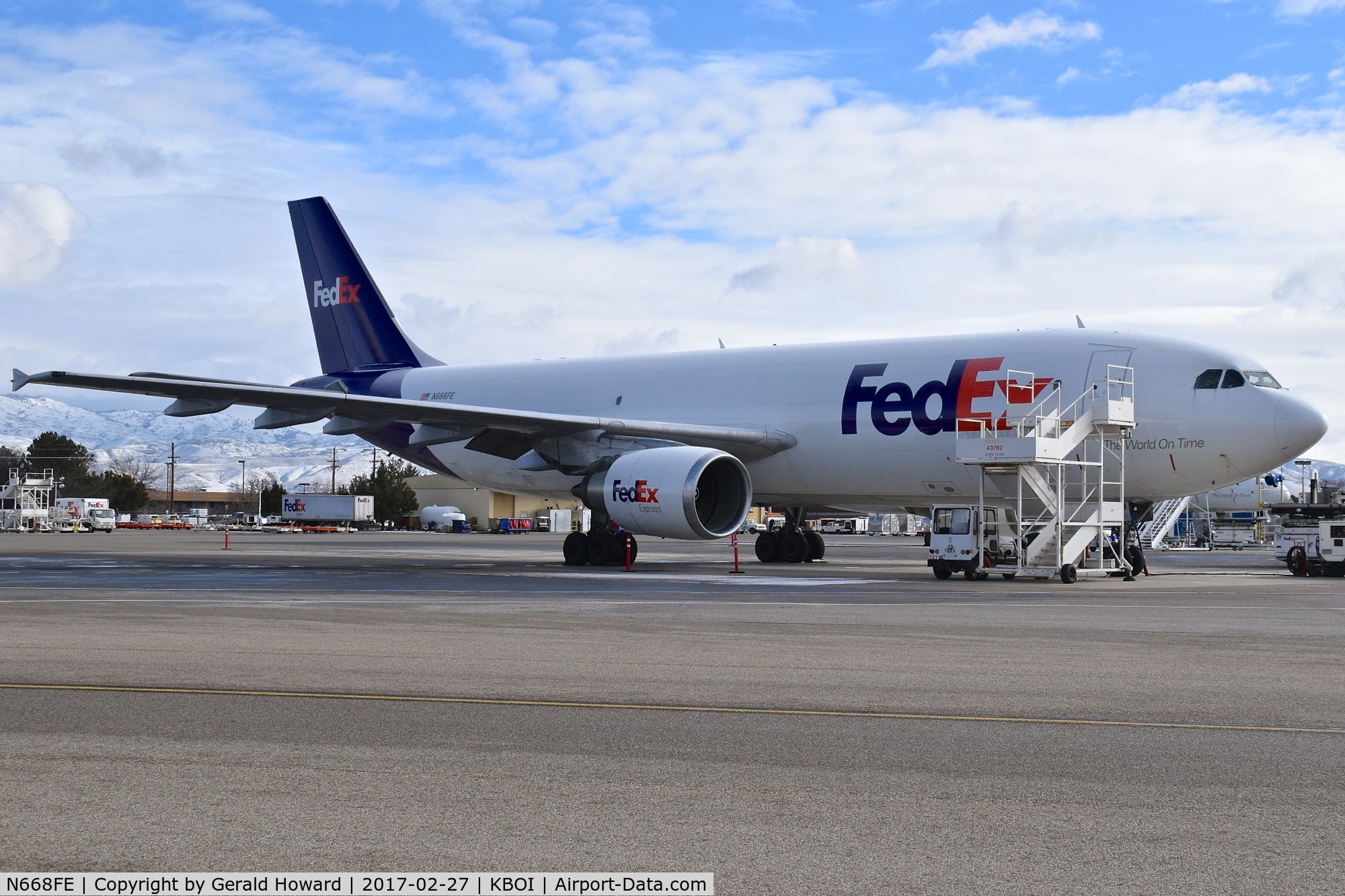 N668FE, 1996 Airbus A300F4-605R C/N 772, Parked on the FedEx ramp.