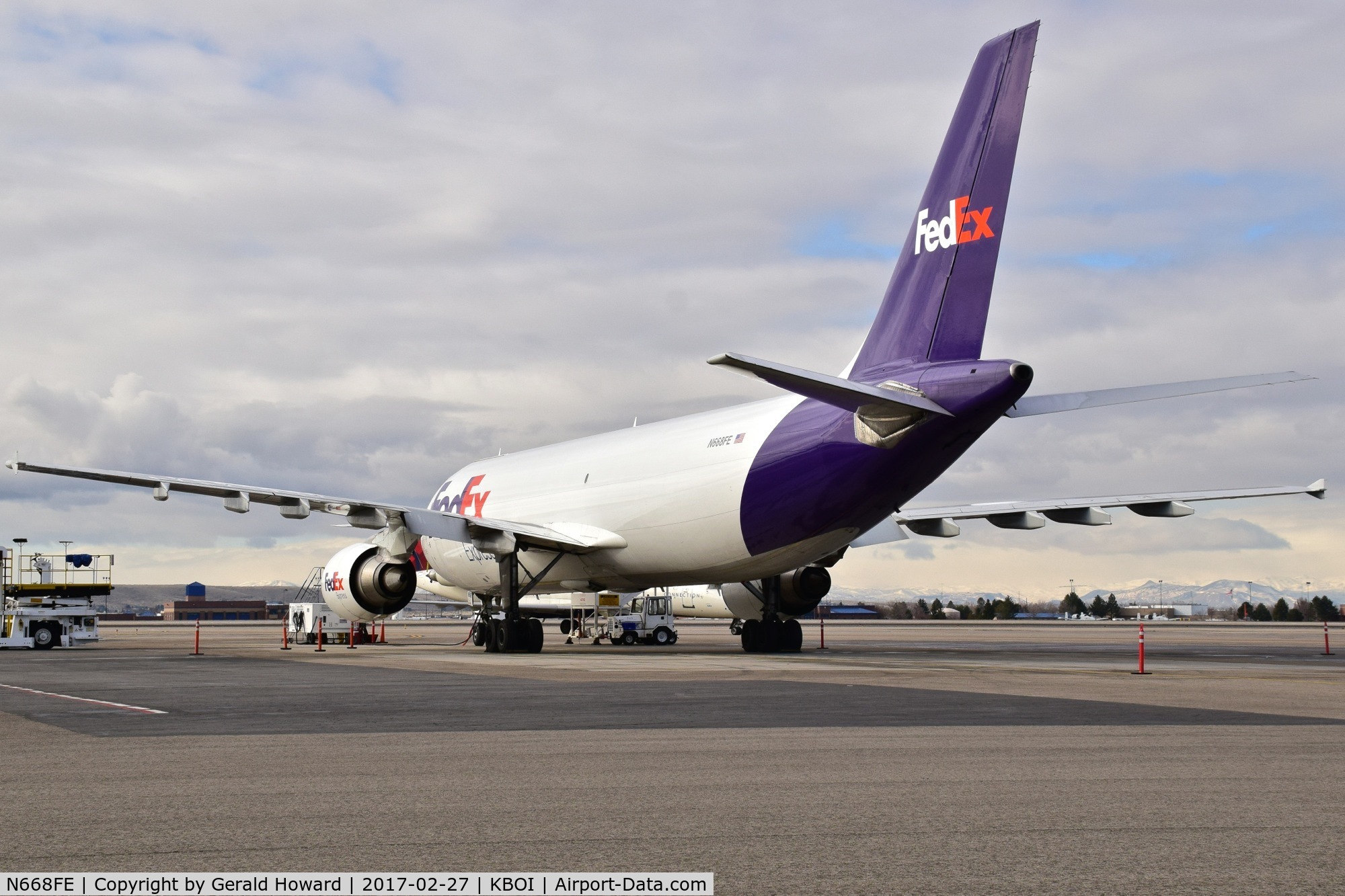 N668FE, 1996 Airbus A300F4-605R C/N 772, Parked on the FedEx ramp. Monday is their day off.