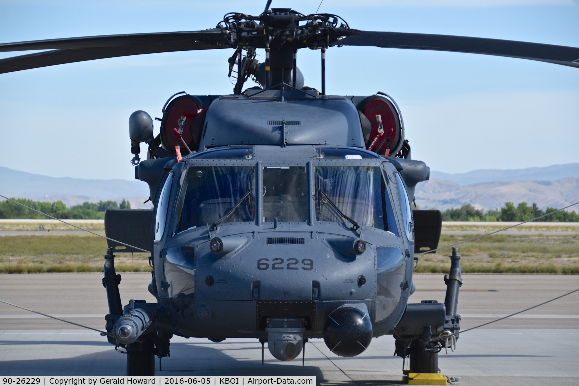 90-26229, 1990 Sikorsky HH-60G Pave Hawk C/N 70-1591, Parked on south GA ramp. 305th RS, Davis-Monthan AFB, AZ  (AFRC).