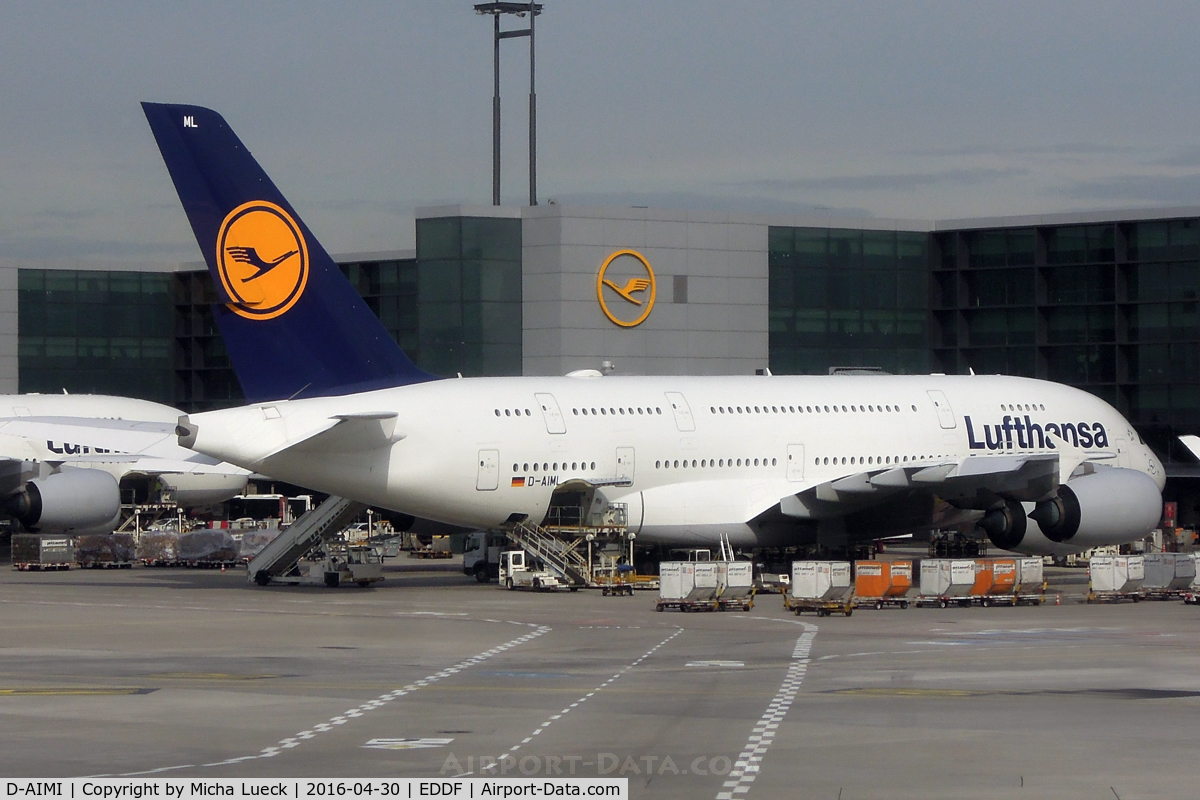D-AIMI, 2011 Airbus A380-841 C/N 072, At FRA