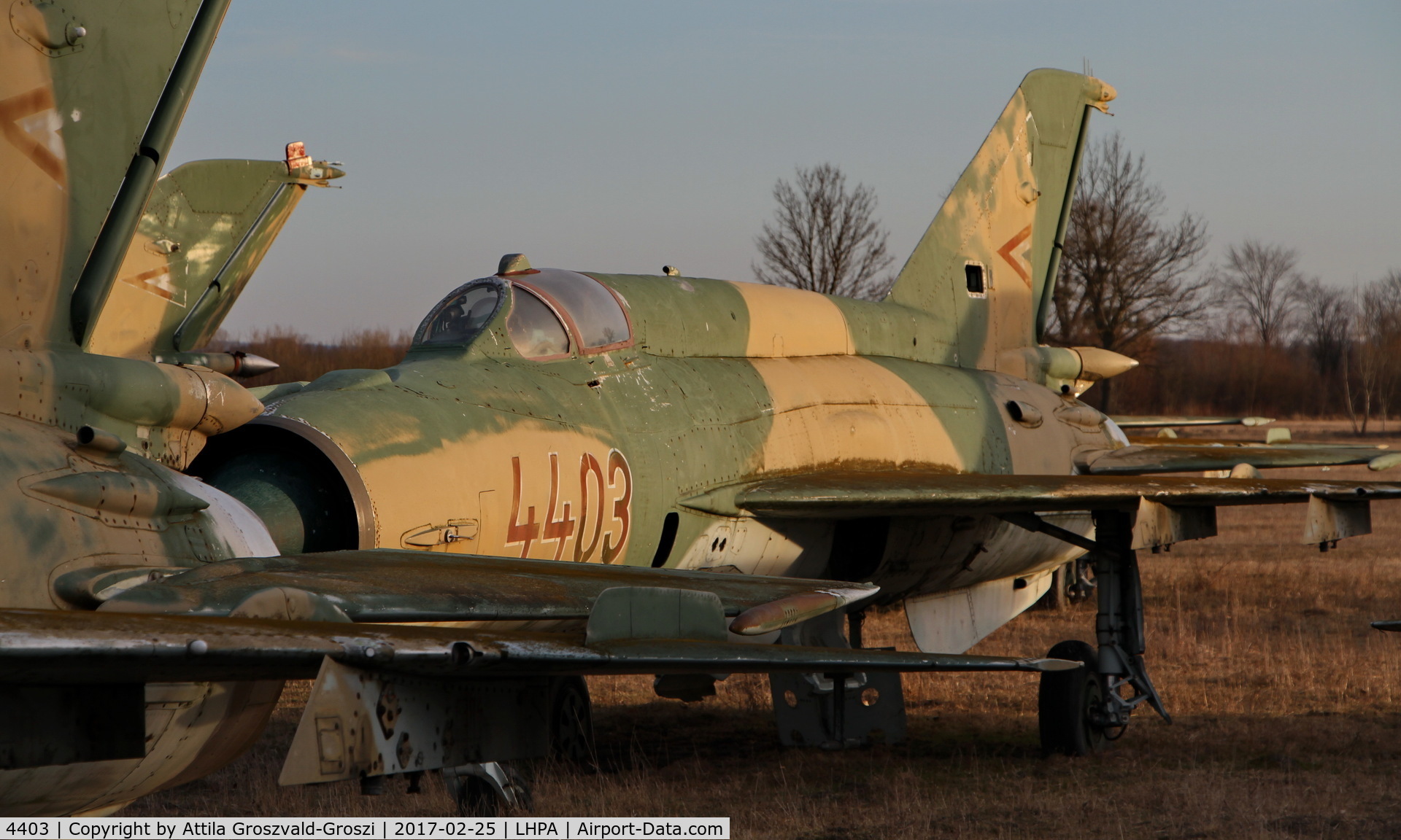 4403, Mikoyan-Gurevich MiG-21MF C/N 964403, Pápa stored off-site airport, Hungary