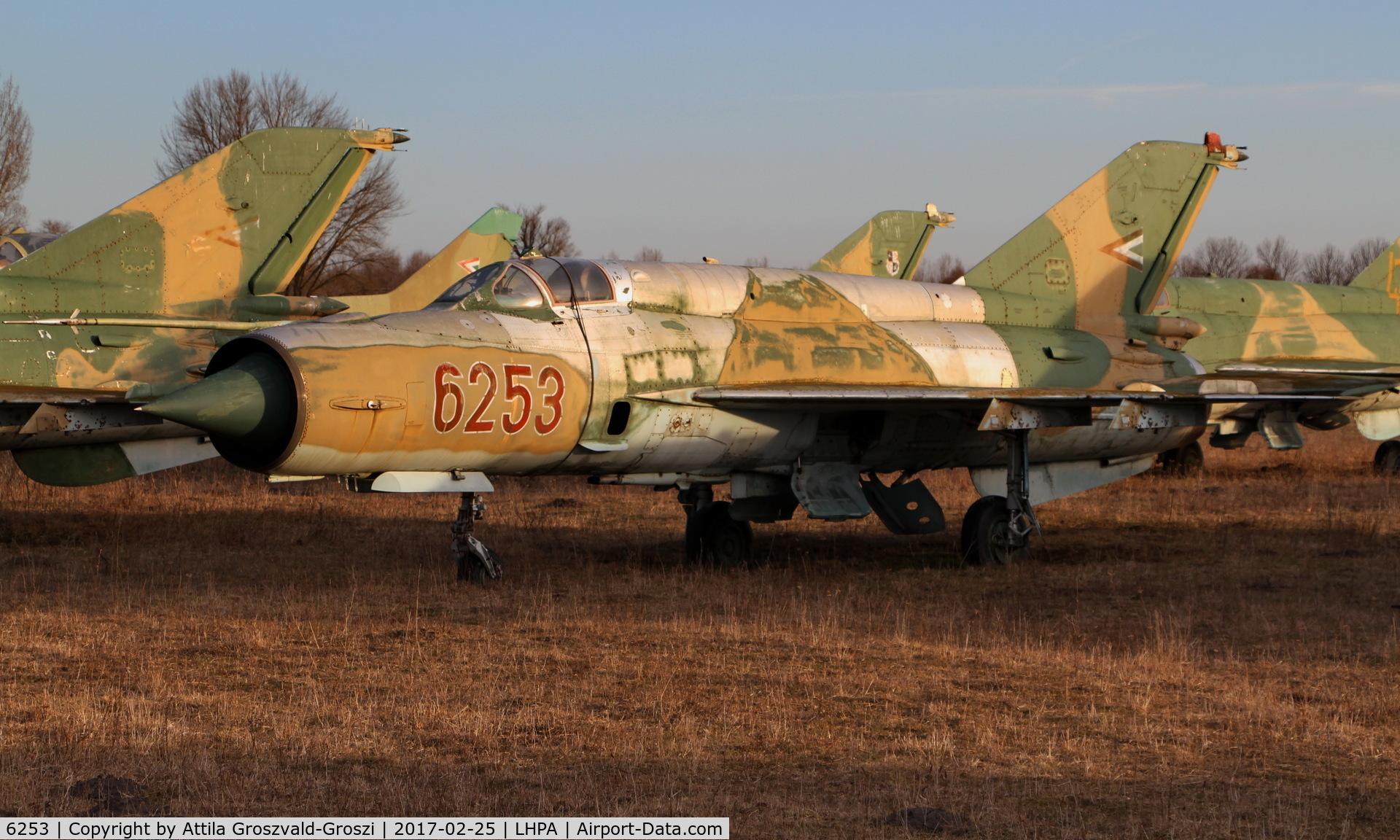 6253, 1977 Mikoyan-Gurevich MiG-21bis 75AP C/N 75046253, Pápa stored off-site airport, Hungary