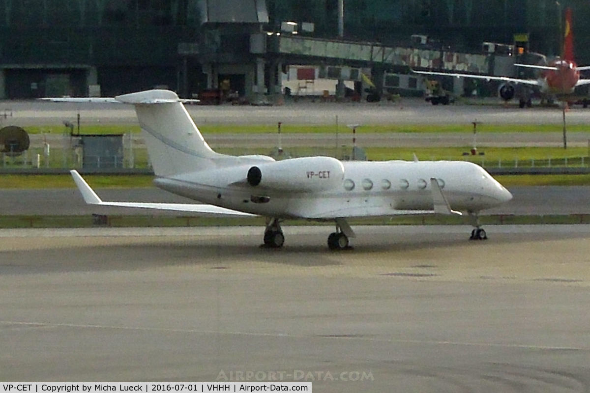 VP-CET, 2009 Gulfstream Aerospace GIV-X (G450) C/N 4166, At Hong Kong