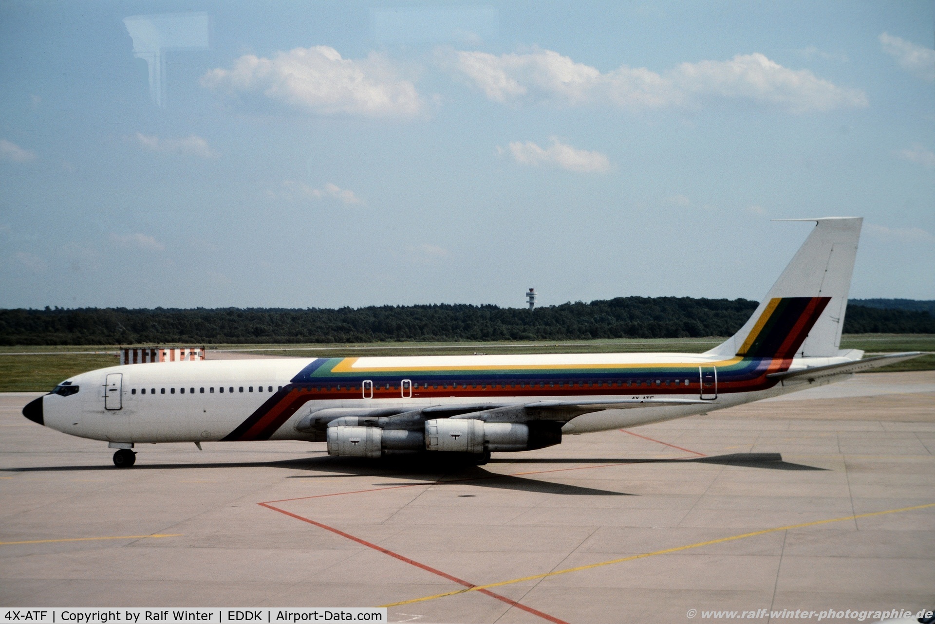 4X-ATF, 1967 Boeing 707-321B C/N 19277, Boeing 707-321B - Arkia Israeli Airlines - 4X-ATF - 1992 - CGN