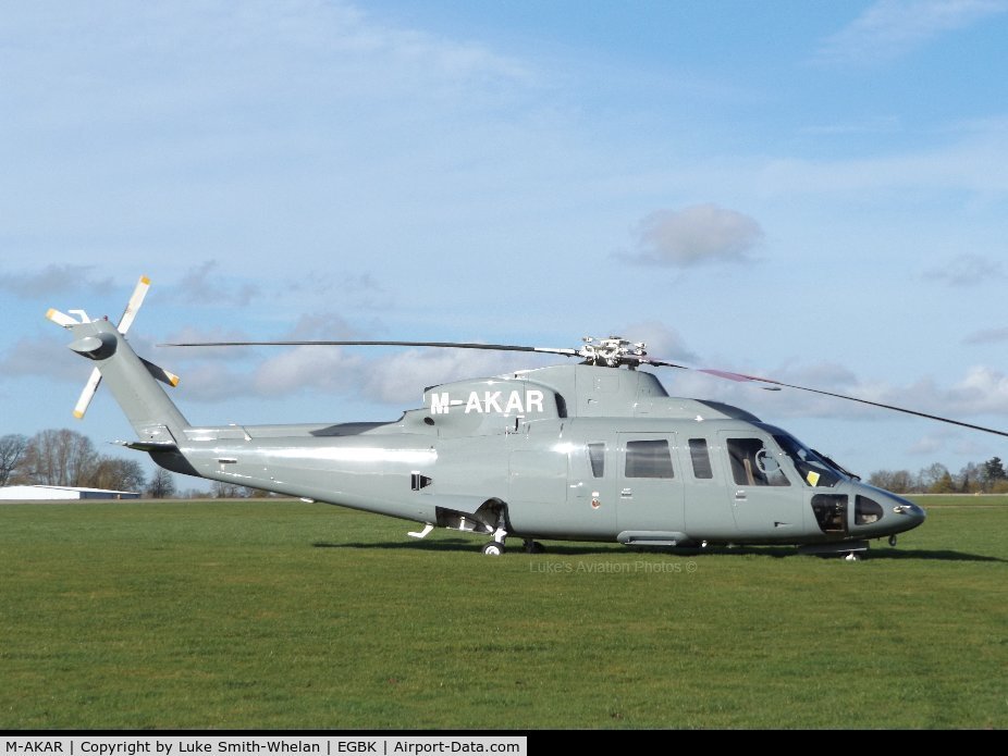 M-AKAR, 2000 Sikorsky S-76C Spirit C/N 760506, At Sywell Aerodrome a few weeks back.