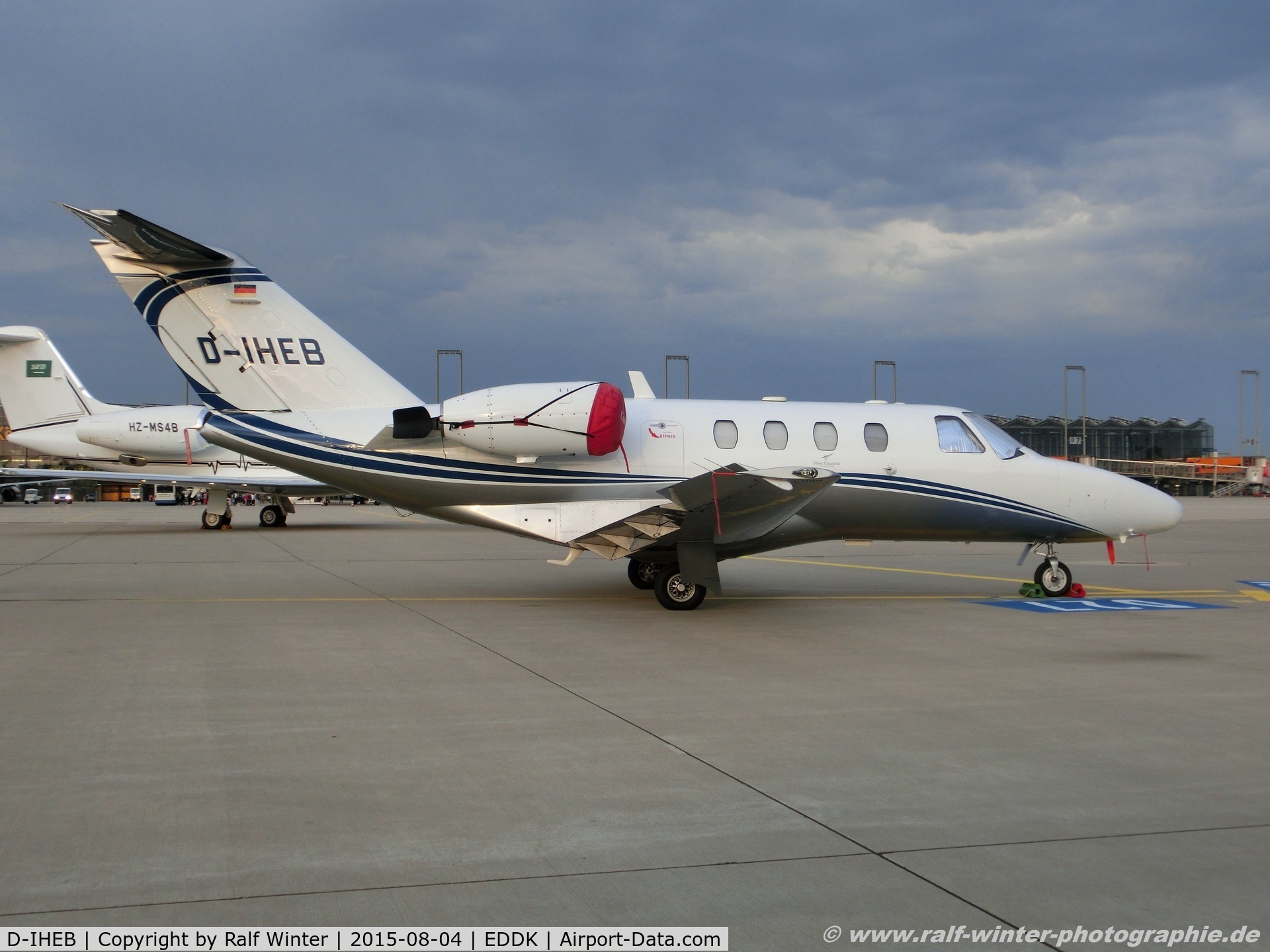 D-IHEB, 1994 Cessna 525 CitationJet CJ1 C/N 525-0064, Cessna 525 CitationJet - Silver Cloud Air - 525-0064 - D-IHEB - 04.08.2015 - CGN