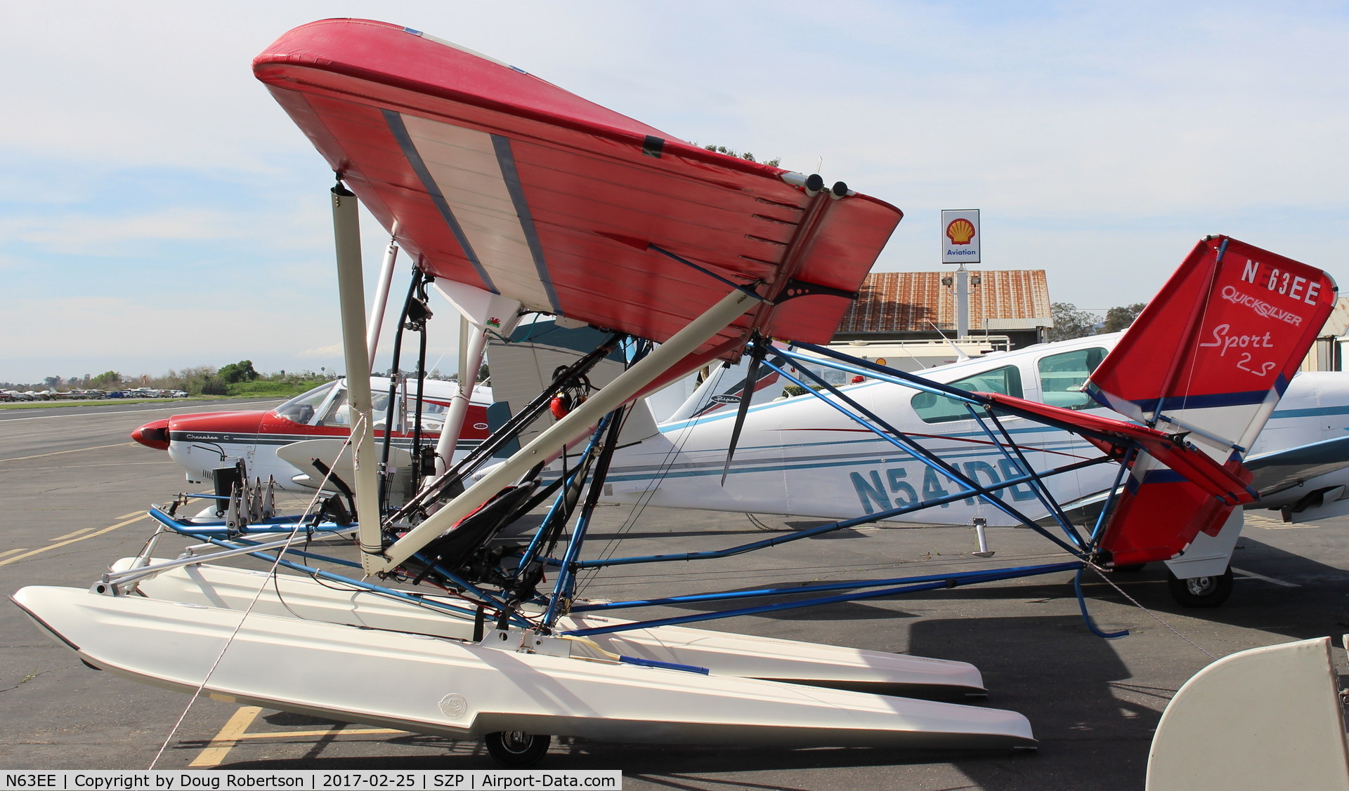 N63EE, Quicksilver Sport 2S C/N 0001, 1999 Quicksilver SPORT 2.S Amphibian, Rotax 582ULDCDI two-stroke 65 Hp pusher. Experimental class ultralight. Note Construction Number.