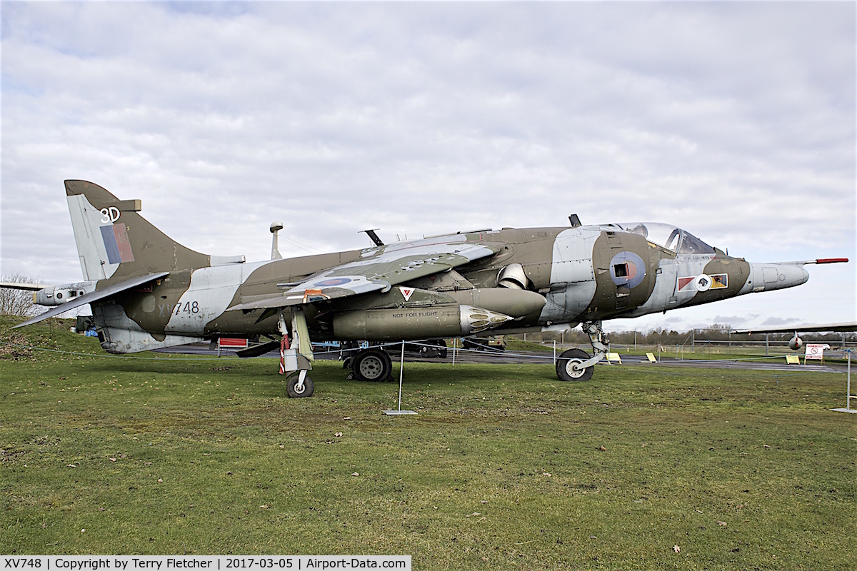 XV748, 1969 Hawker Siddeley Harrier GR.3 C/N 712011, At Yorkshire Air Museum