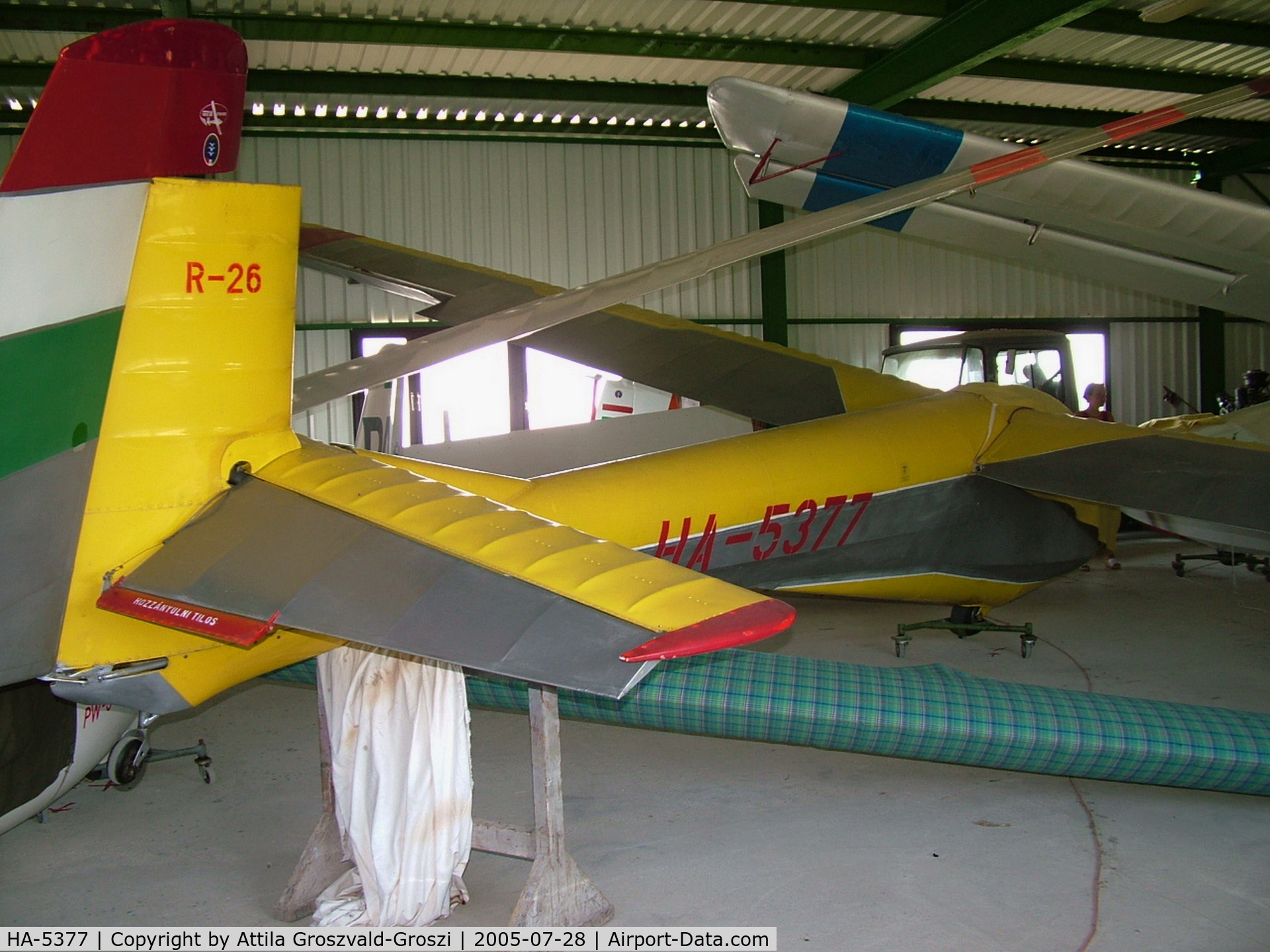 HA-5377, 1965 Rubik R-26S Góbé C/N E-1246, Aero Ság Airfield Tokorcs, Hungary