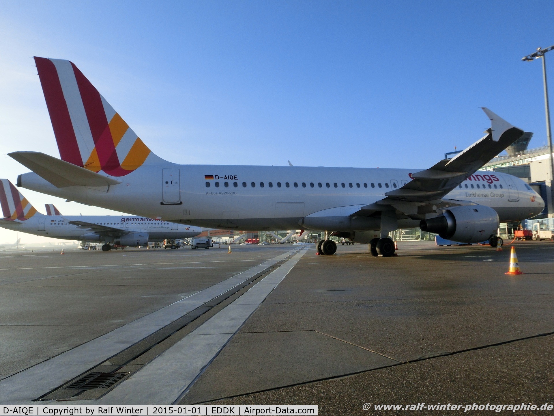 D-AIQE, 1991 Airbus A320-211 C/N 0209, Airbus A320-211 - 4U GWI Germanwings ex Lufthansa 'Gera' - 209 - D-AIQE - 01.01.2015 - CGN