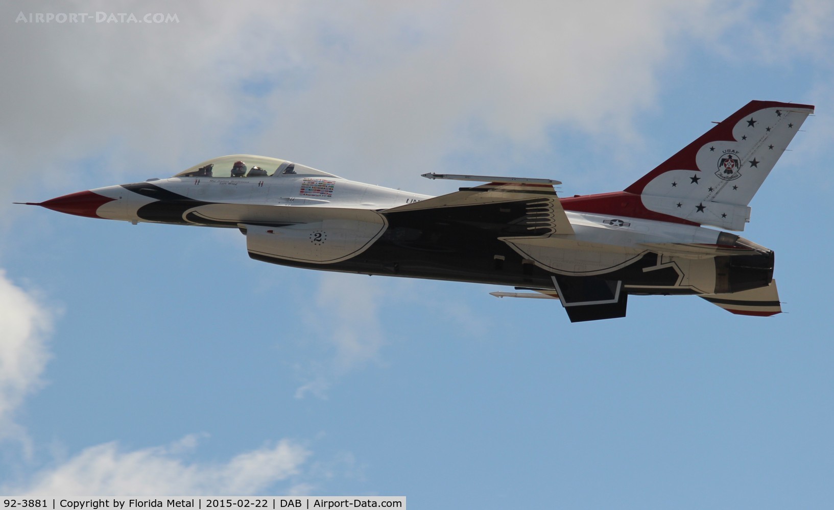 92-3881, 1992 General Dynamics F-16C Fighting Falcon C/N CC-123, Thunderbirds