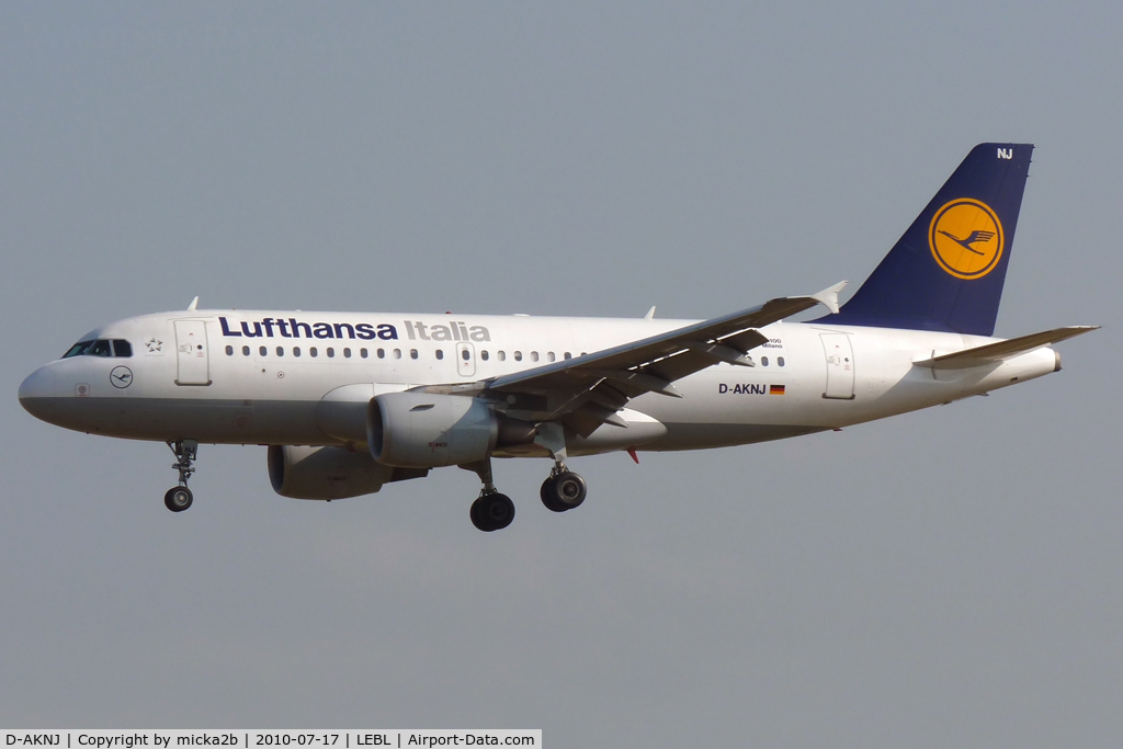 D-AKNJ, 2000 Airbus A319-112 C/N 1172, Landing. Scrapped in november 2019.