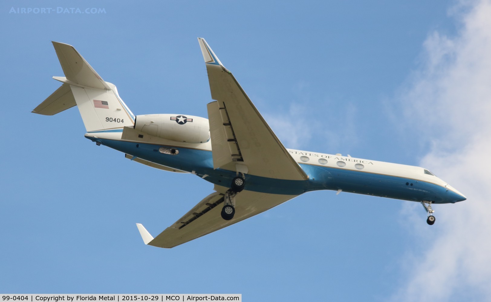 99-0404, 1999 Gulfstream Aerospace C-37A (Gulfstream V) C/N 590, C-37A