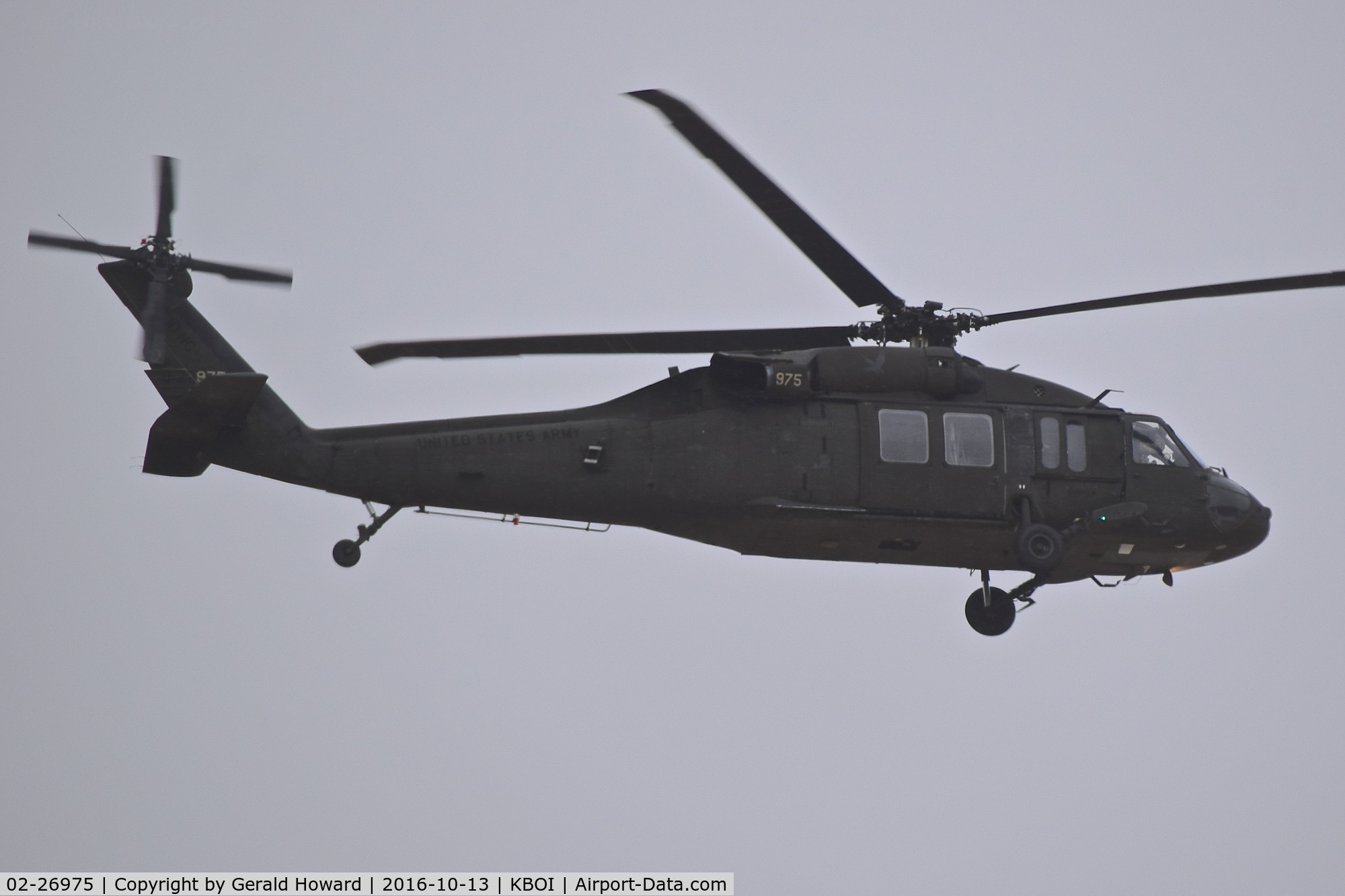 02-26975, 2002 Sikorsky UH-60L Black Hawk C/N 70-2777, 1-183rd AVN BN, Idaho Army National Guard flying over Bravo for landing.