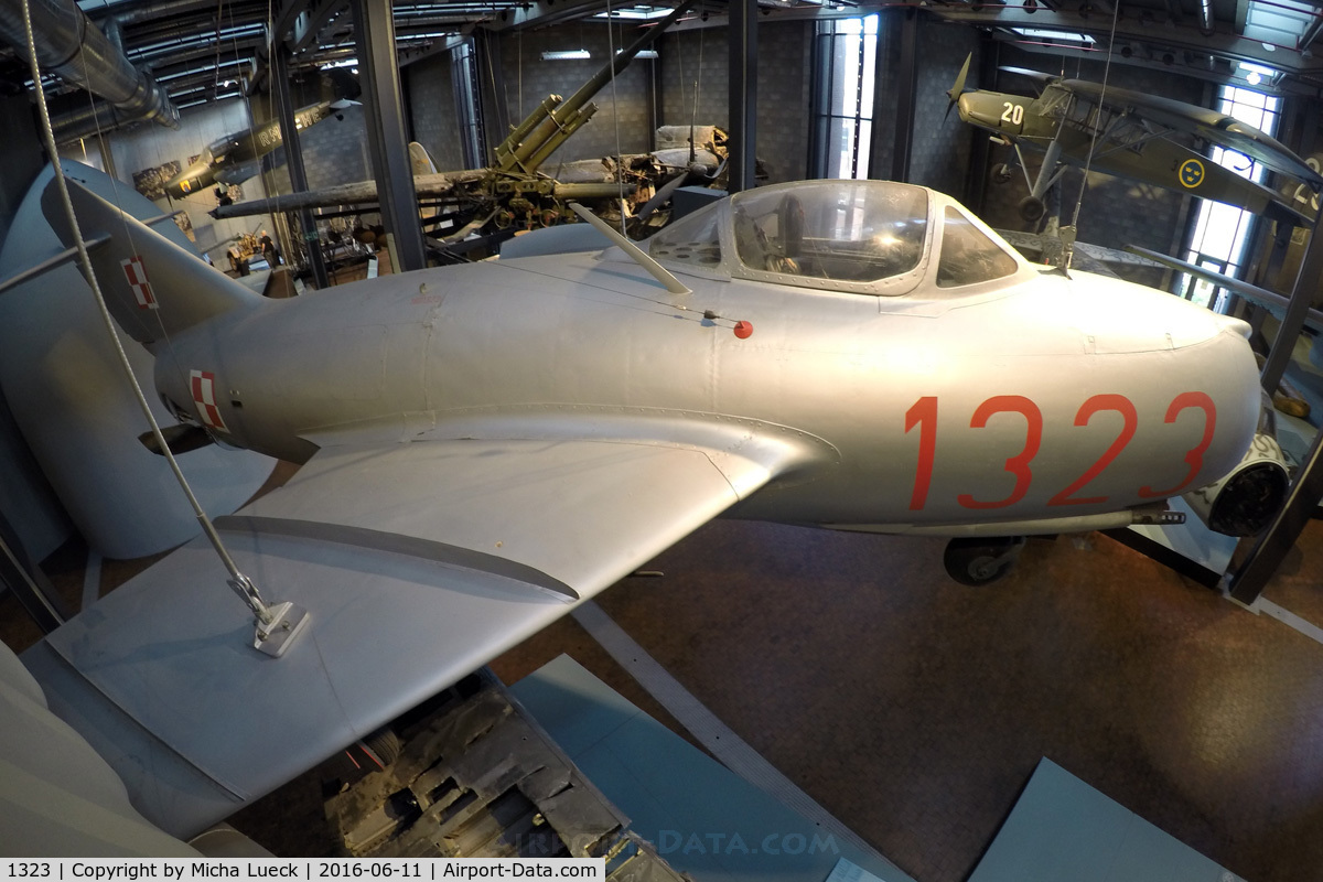 1323, PZL-Mielec Lim-2 (MiG-15bis) C/N 1B01323, At the Deutsches Technikmuseum in Berlin