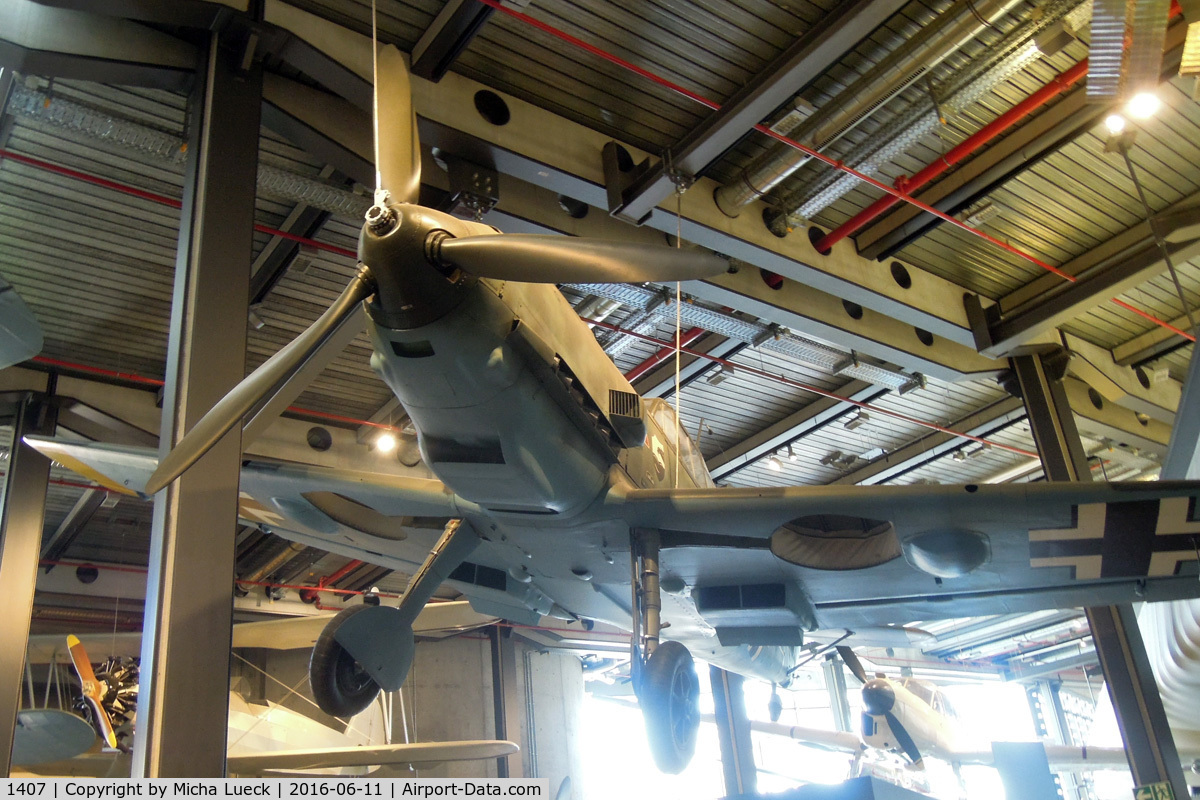 1407, Messerschmitt Bf-109E-4 C/N 1407, At the Deutsches Technikmuseum in Berlin