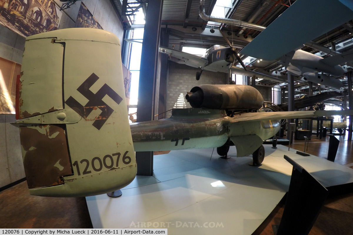 120076, Heinkel He-162A-2 Volksjager C/N 120076, At the Deutsches Technikmuseum in Berlin