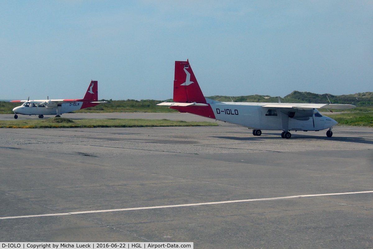 D-IOLO, 2007 Britten-Norman BN-2B-20 Islander C/N 2305, with D-IOLM at Helgoland Düne