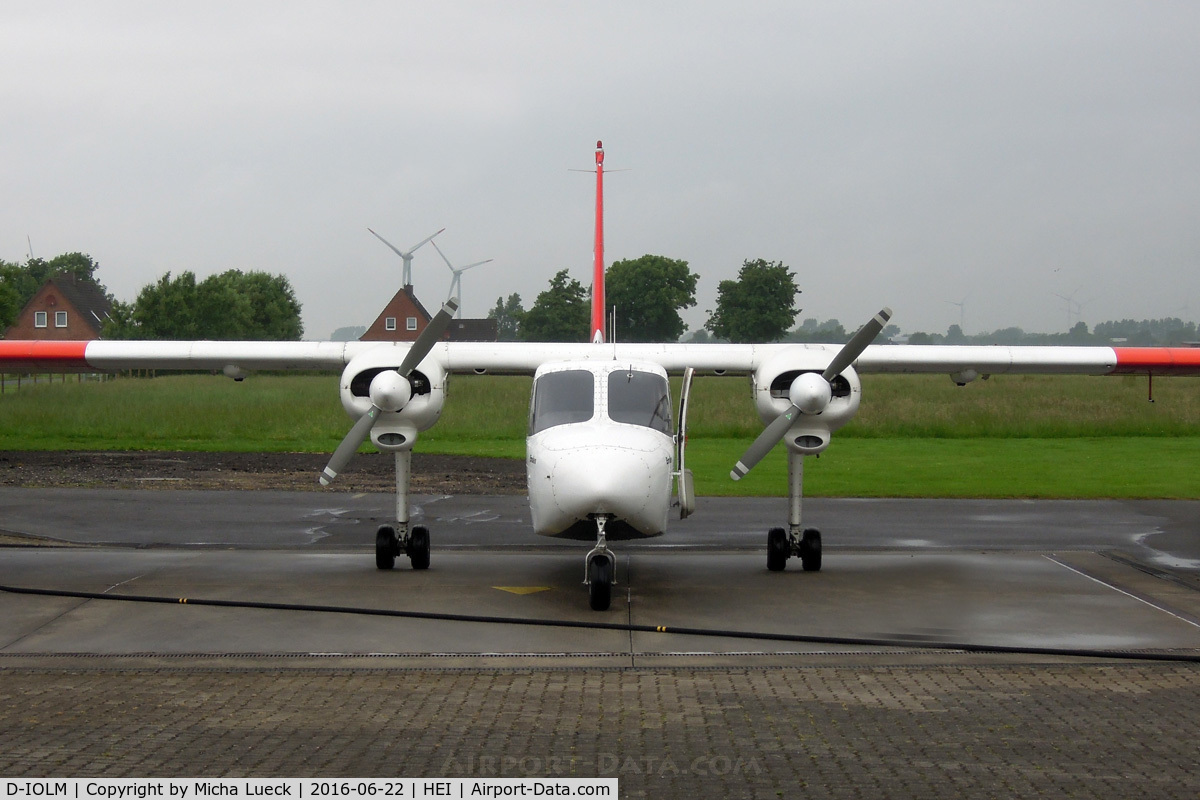 D-IOLM, 1987 Pilatus Britten-Norman BN-2A-26 Islander C/N 2037, At Heide Büsum
