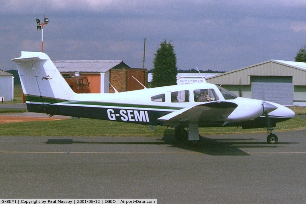 G-SEMI, 1978 Piper PA-44-180 Seminole C/N 44-7995052, Resident when photographed. ex:-G-DENW,N21439.Scan.