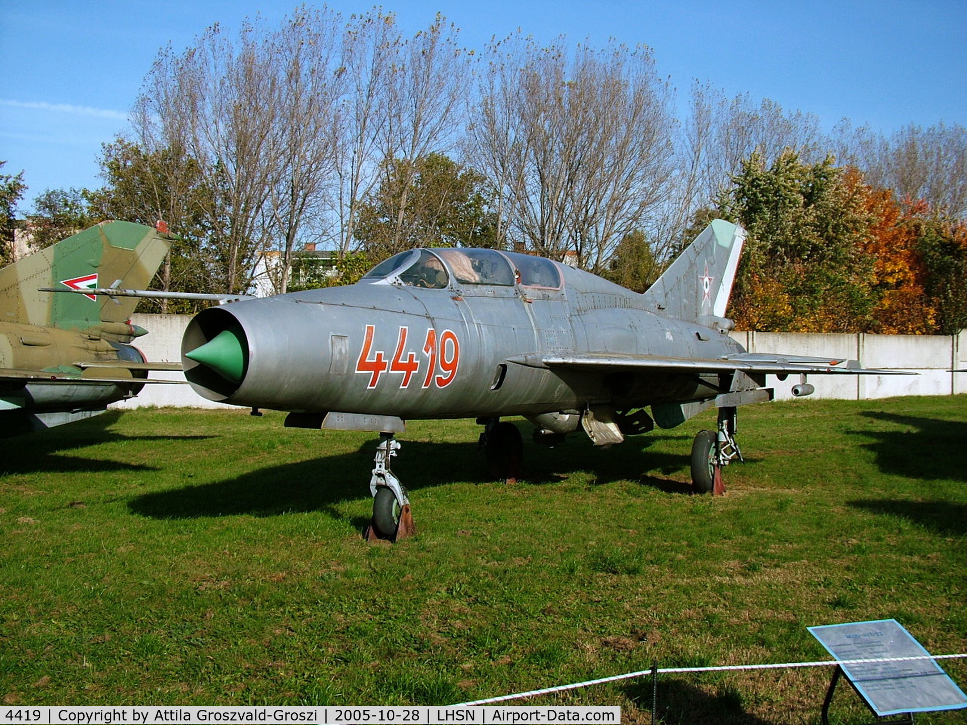 4419, 1967 Mikoyan-Gurevich MiG-21U C/N 664419, Szolnok airplane museum, Hungary