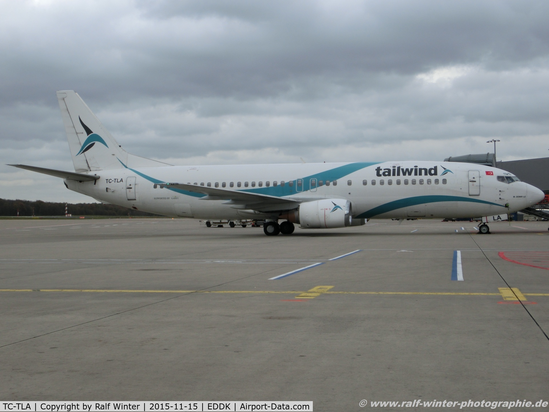 TC-TLA, 1993 Boeing 737-4Q8 C/N 25107, Boeing 737-4Q8 - TWI Tailwind Airlines 'M. Demir Uz' - 25107 - TC-TLA - 15.11.2015 - CGN