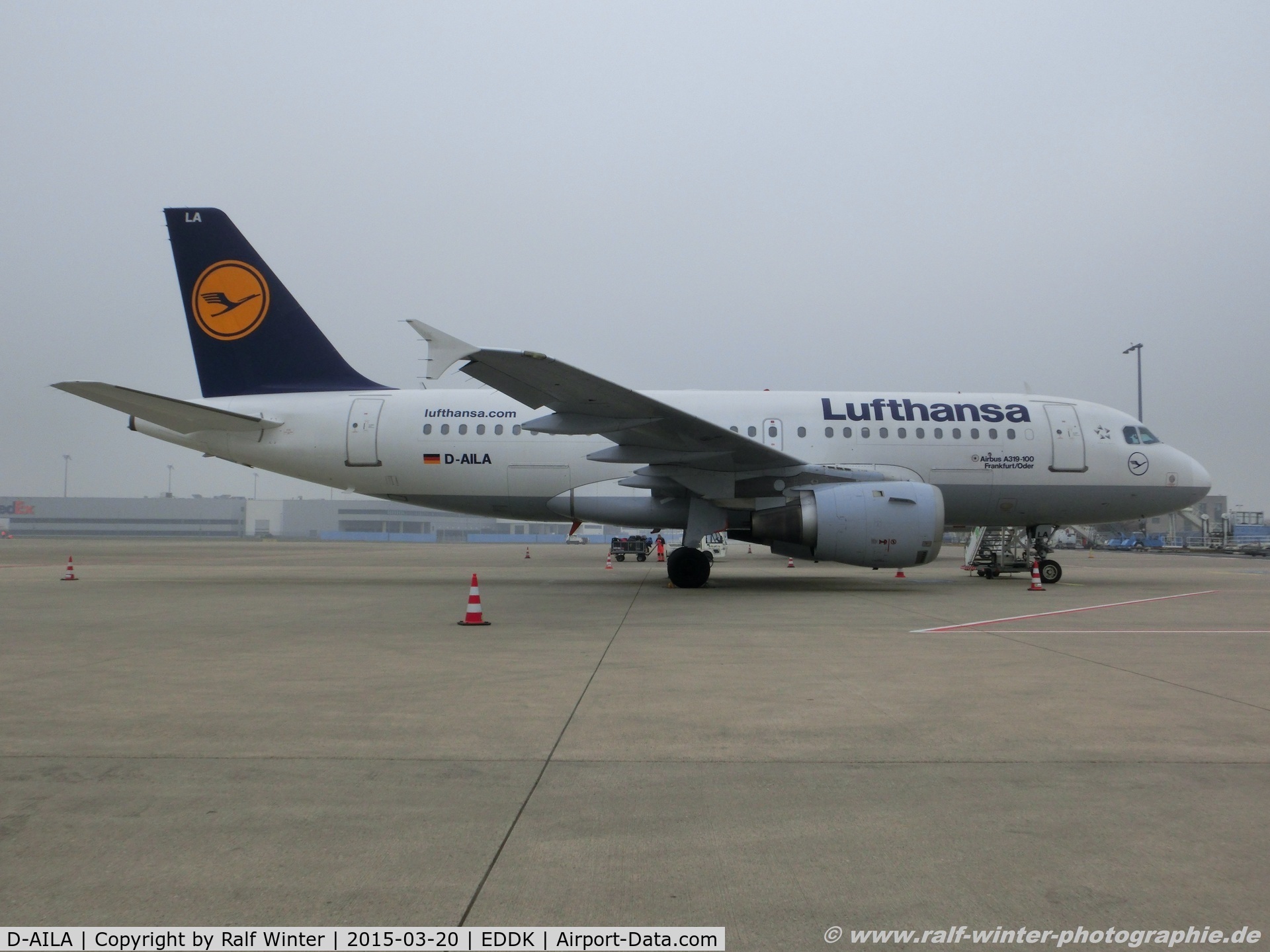 D-AILA, 1996 Airbus A319-114 C/N 609, Airbus A319-114 - LH DLH Lufthansa 'Frankfurt Oder' - 609 - D-AILA - 20.03.2015 - CGN