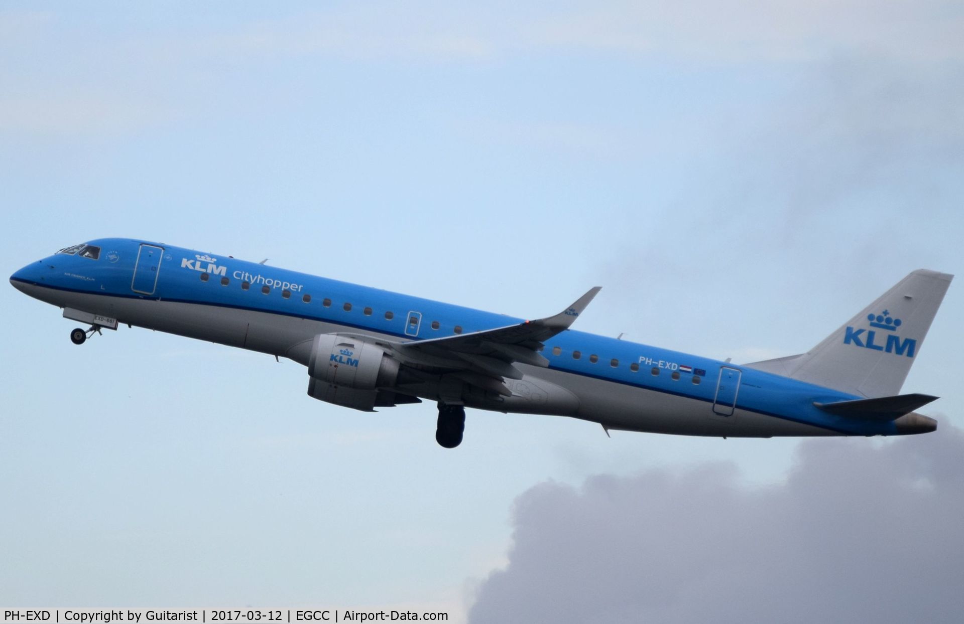 PH-EXD, 2014 Embraer 190LR (ERJ-190-100LR) C/N 19000661, At Manchester