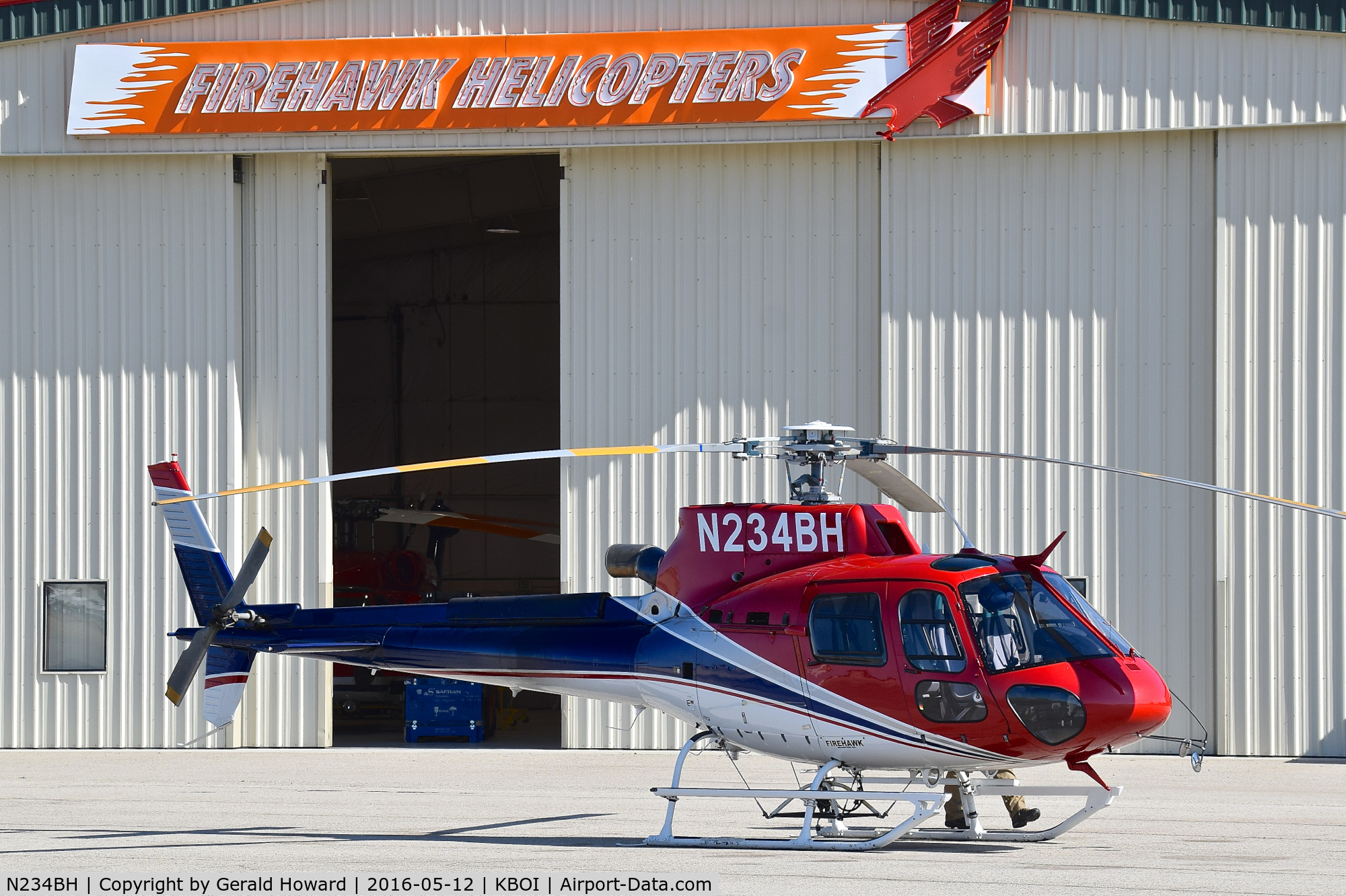 N234BH, 2012 Eurocopter AS-350B-3 Ecureuil Ecureuil C/N 7398, Parked on Firehawk ramp.