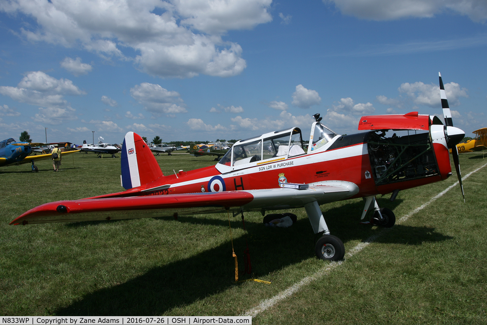 N833WP, 1952 De Havilland DHC-1 Chipmunk T.10 C/N C1/0714, At the 2016 EAA Air Venture - Oshkosh Wisconsin