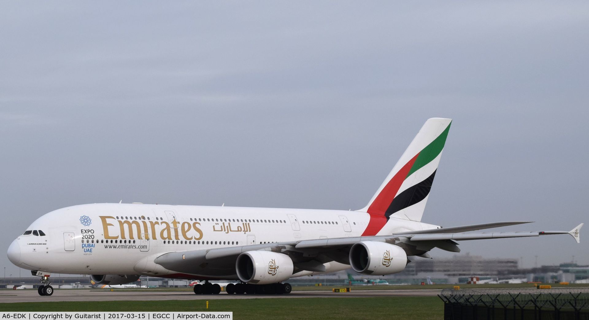 A6-EDK, 2010 Airbus A380-861 C/N 030, At Manchester