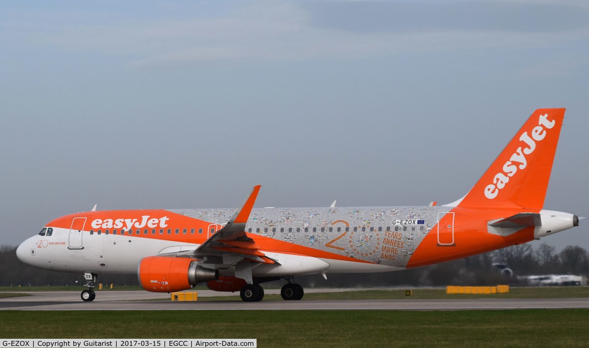 G-EZOX, 2015 Airbus A320-214 C/N 6837, At Manchester