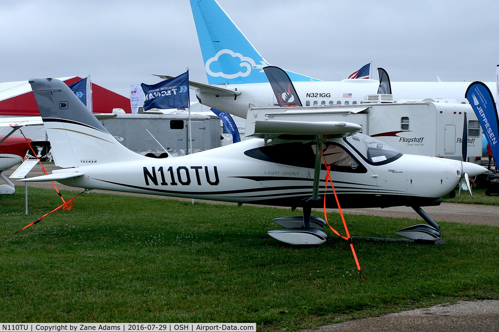 N110TU, 2015 Tecnam P-2008 C/N 110, At the 2016 EAA AirVenture - Oshkosh, Wisconsin
