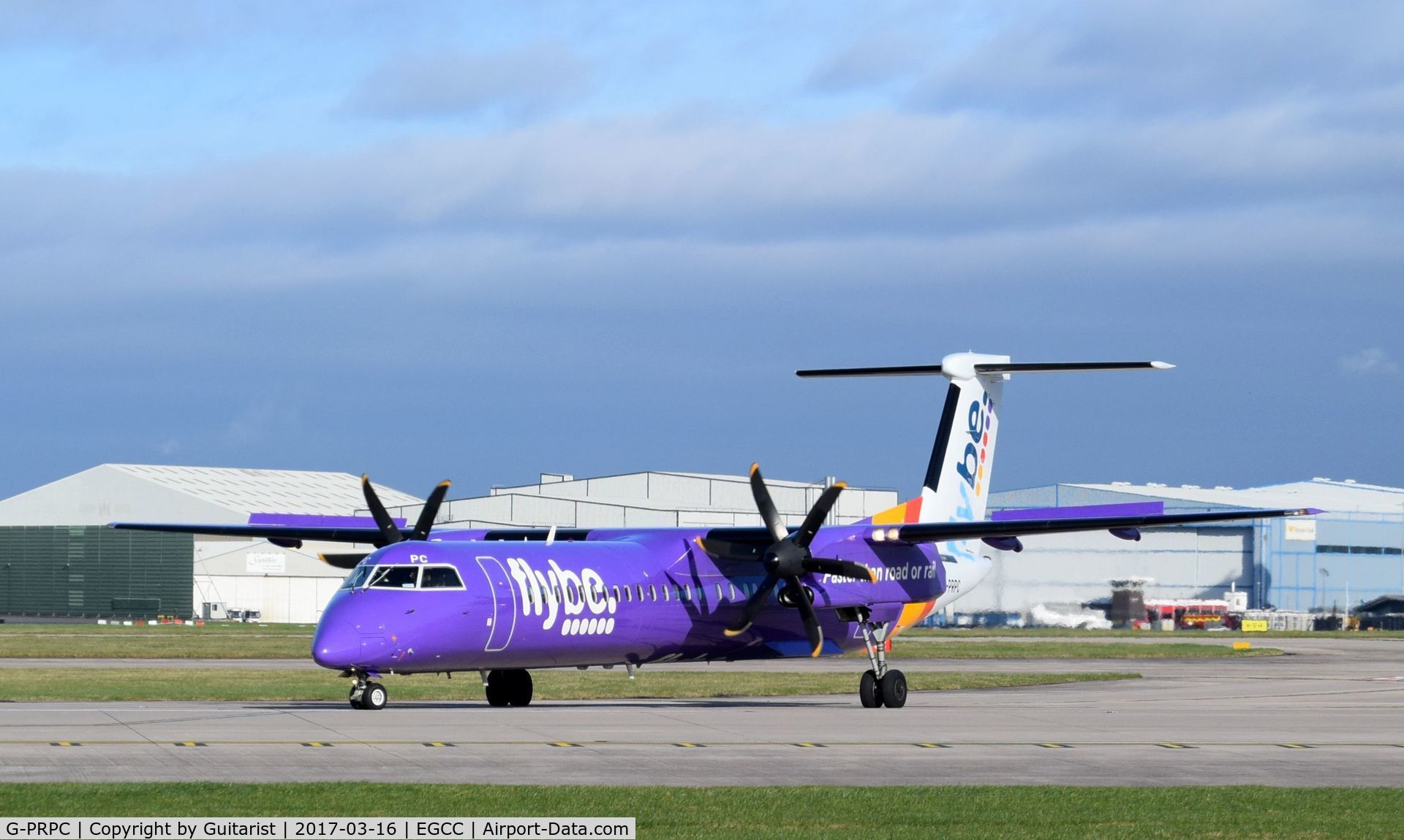 G-PRPC, 2010 Bombardier DHC-8-402 Dash 8 C/N 4338, At Manchester