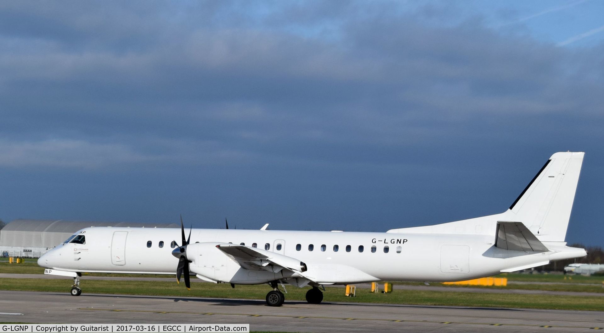 G-LGNP, 1995 Saab 2000 C/N 2000-018, At Manchester