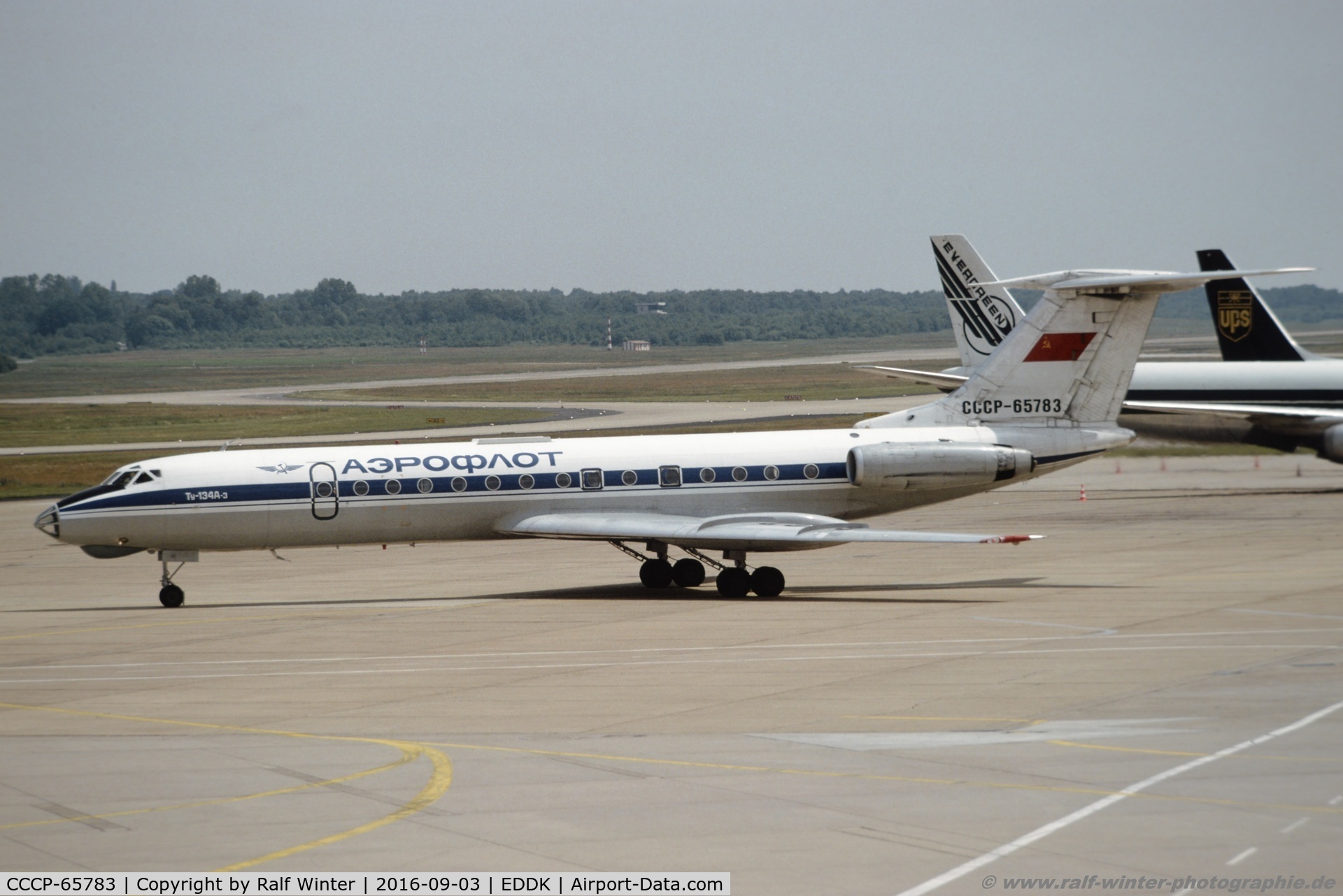 CCCP-65783, 1979 Tupolev Tu-134A-3 C/N 62778, Tupolev Tu134A-3 - Aeroflot - 62778 - CCCP-65783 - 1992 - CGN