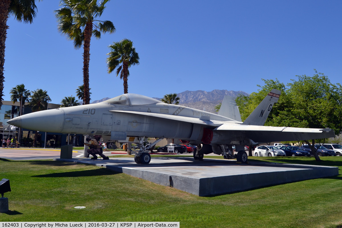 162403, McDonnell Douglas F/A-18A Hornet C/N 0231/A183, At the Palm Springs Air Museum