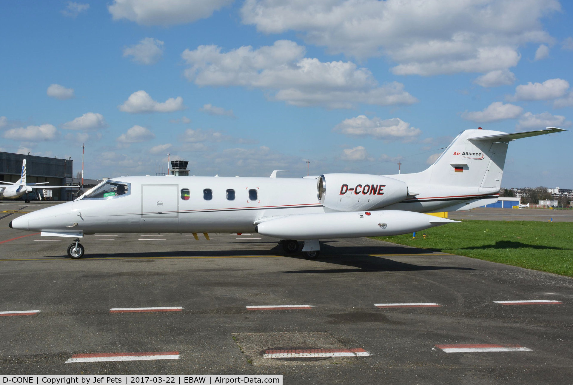 D-CONE, 1977 Learjet 35A C/N 35A-111, At Antwerp Airport.