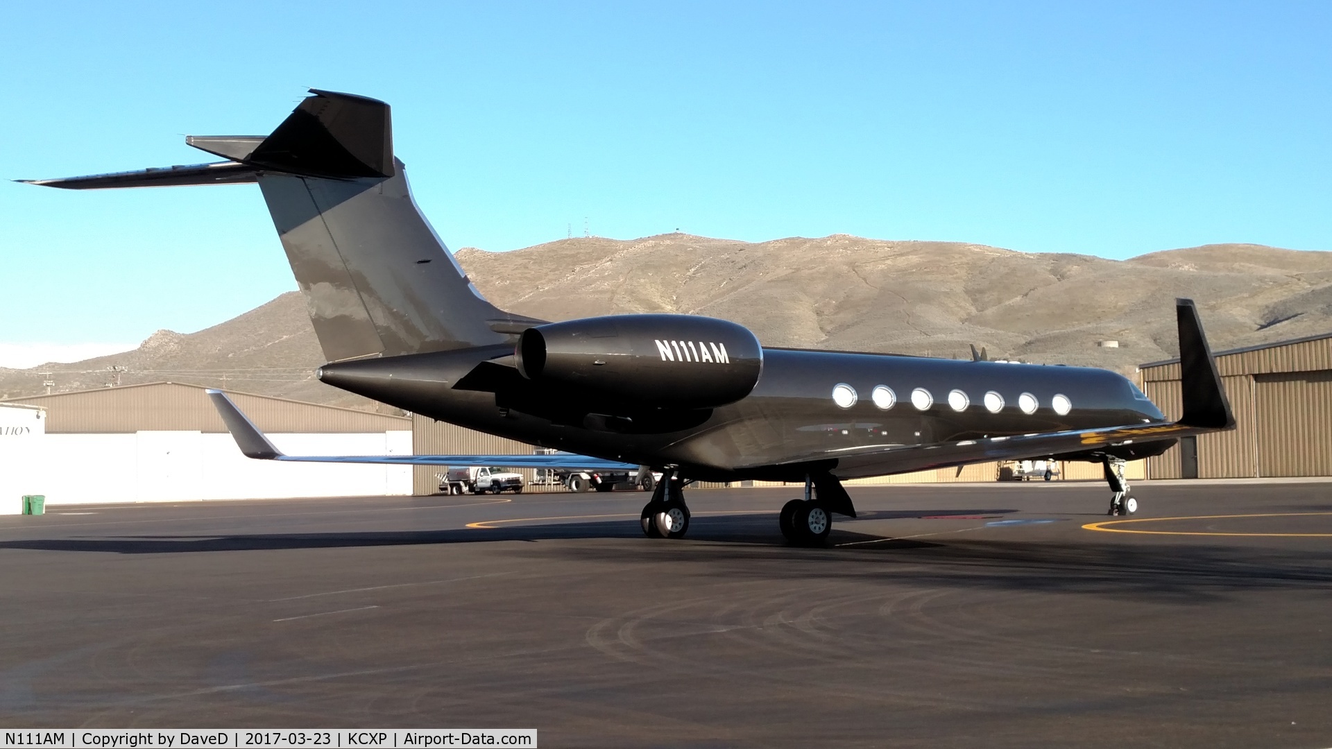 N111AM, 2003 Gulfstream Aerospace G-V C/N 5018, Shot in Carson City