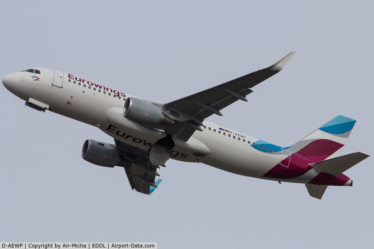 D-AEWP, 2016 Airbus A320-214 C/N 7377, Eurowings